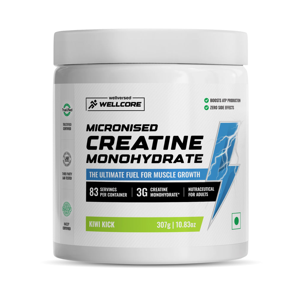 Wellcore - Pure Micronised Creatine Monohydrate (307g, 83 servings)