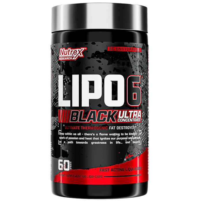 Nutrex Lipo-6 Black Ultra Concentrate – Liquid Capsules for Fat Metabolism
