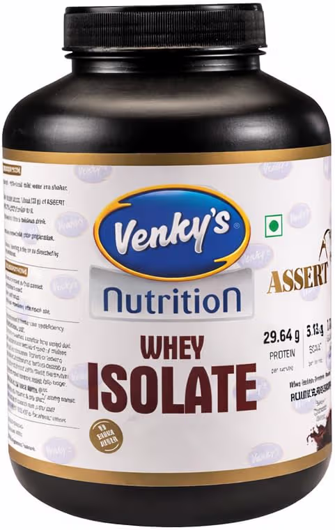 Venky's Assert Whey Isolate 2kg Swiss Chocolate | kolkatasupplements.in